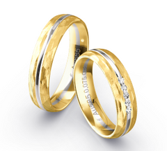 Fischer Trauringe mit Diamanten - 38-34594-050/05-34594-050