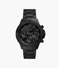 Fossil Bannon Herrenuhr - Schwarz Edelstahl - BQ2587