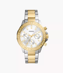 Fossil Bannon Herrenuhr - Silber & Gold - BQ2707