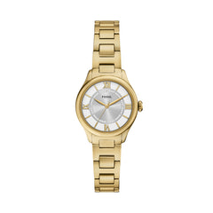 Fossil Gilmore Quarz 28 MM Edelstahl Damenuhr in Gold Silber - ES5421