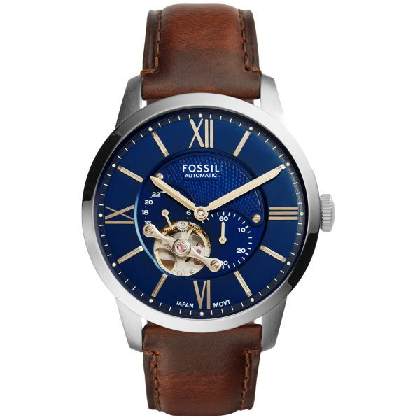 Fossil Townsman Automatik 44mm Herrenuhr aus Lederband - ME3110