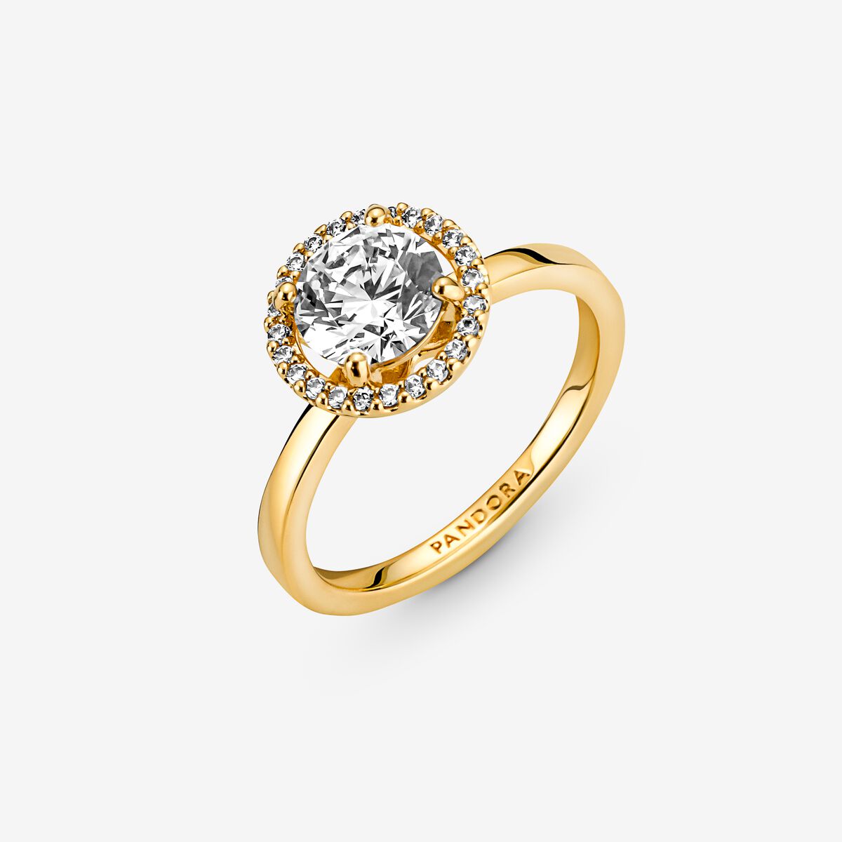 Funkelnder Runder Strahlenkranz Ring - 161234C01
