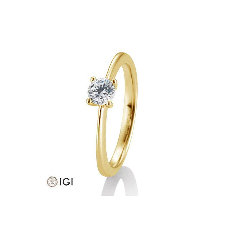 18 Karat Solitär-Ring 4er Krappe 0,40-0.60 ct. - 41057350