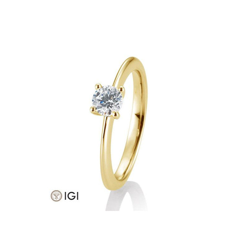18 Karat Solitär-Ring 4er Krappe 0,40-0.60 ct. - 41057350