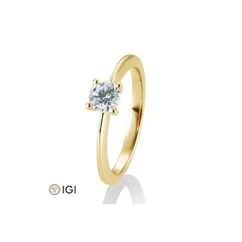 18 Karat Solitär-Ring 4er Krappe 0,40-0.60 ct. - 41057350
