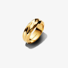 Gewellter Breiter Band-Ring - 163886C00-54