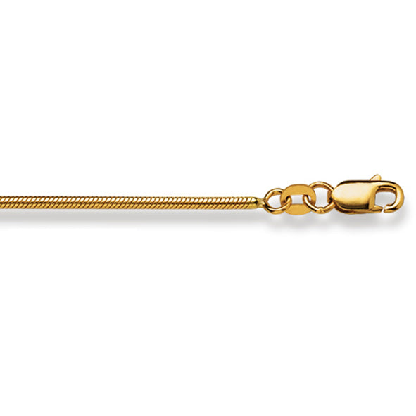 Gold 750 Schlange Collier 1,6 mm - Damen Halskettendesign - 1135.03076/4501