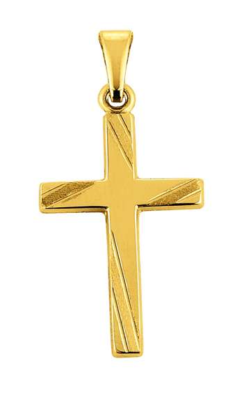 Gold-Classics Anhänger Kreuz 750 Gelbgold matt/poliert 18 x 12 mm - 1158.03487/0001