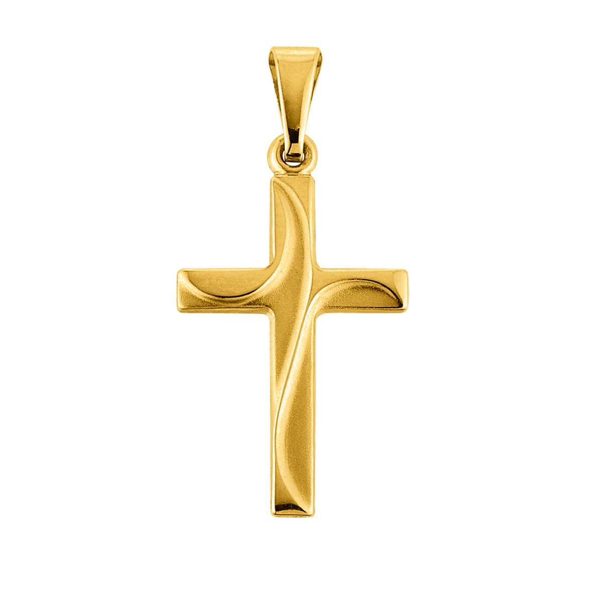 Gold-Classics Anhänger Kreuz 750 Gelbgold poliert/sandmatt 18 x 12 mm - 1158.03517/0001