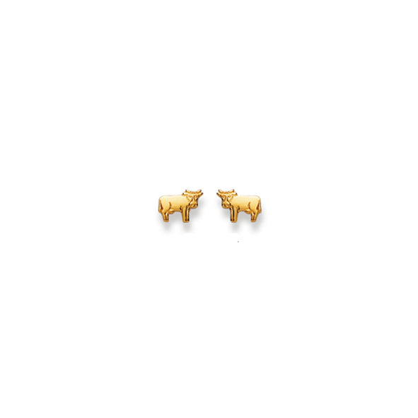 Gold-Classics Ohrstecker 750 Gelbgold – Kuh Motiv - 1163.03004/0003