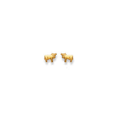 Gold-Classics Ohrstecker 750 Gelbgold – Kuh Motiv - 1163.03004/0003