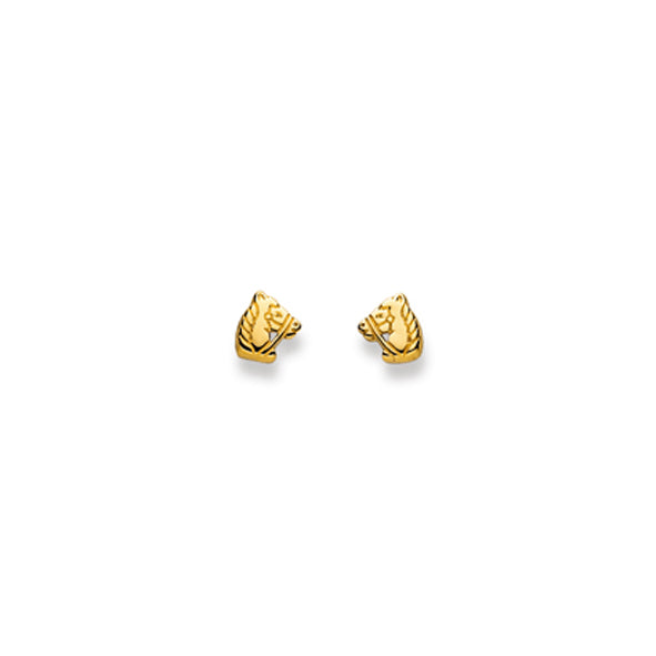 Gold-Classics Ohrstecker Gold 750 Gelbgold – Pferd Motiv - 1163.03067/0002