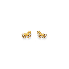 Gold-Classics Ohrstecker Gold 750 Gelbgold - Pferd Motiv - 1163.03516/0001