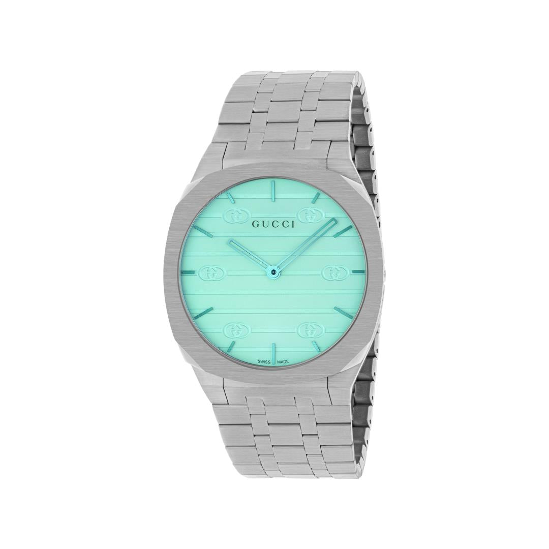 Gucci 25H Blau 38 mm Unisex-Uhr - YA163409