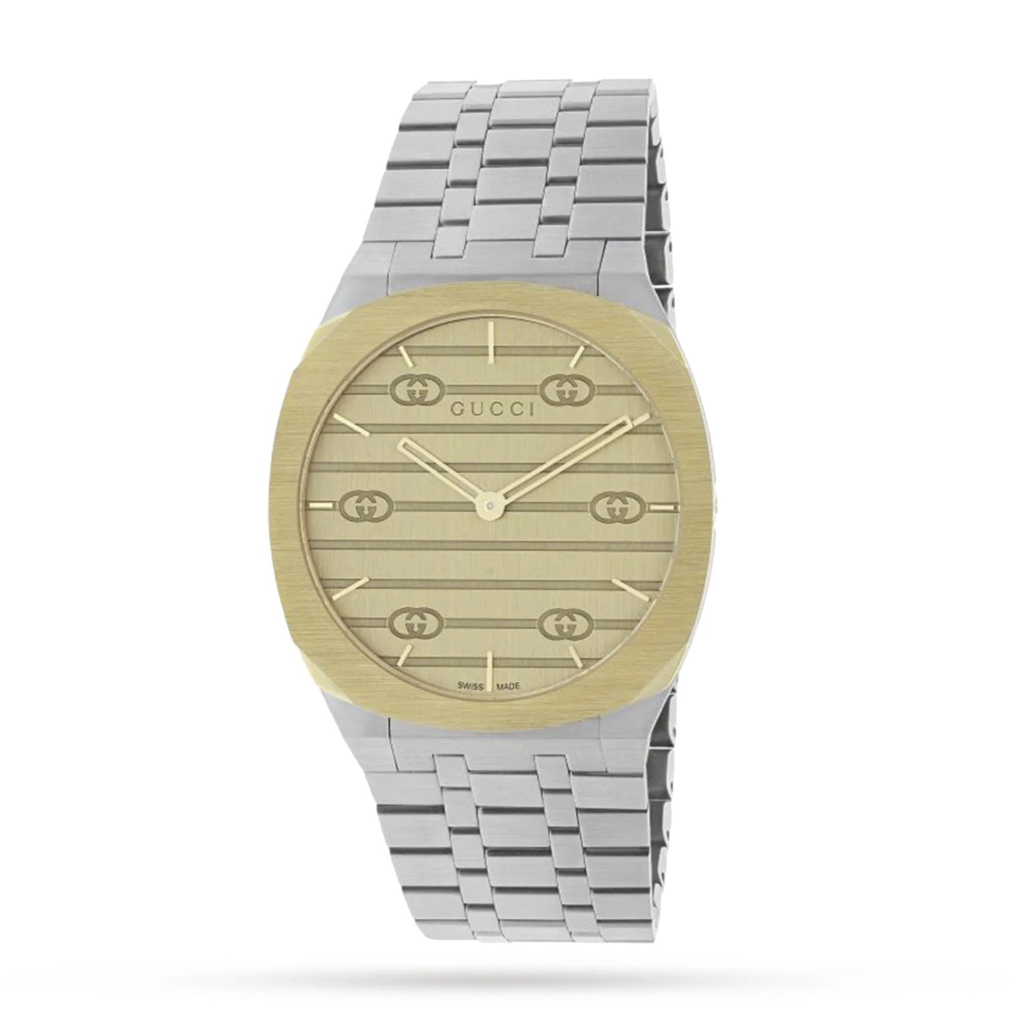 Gucci 25H Zweifarbig 34 mm Damenuhr - YA163403