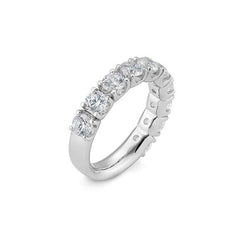 Bague semi-mémoire en diamant de laboratoire – bague élégante avec diamants de laboratoire - 1063050