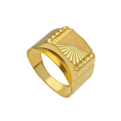 Bague homme en or 18 carats – Bague en or 750 pour homme - 110123