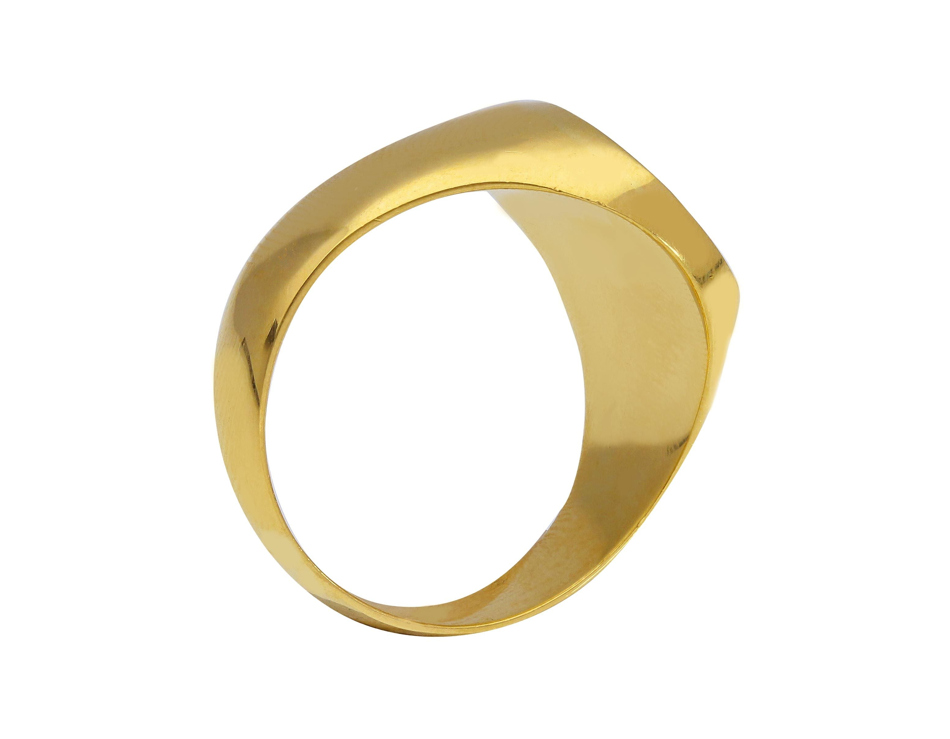Herrenring in Gold - 750/18 Karat Gelbgold Ring für Männer - 176723
