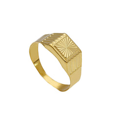 Herrenring 18 Karat Gold – 750 Goldring für Männer - 196379