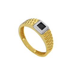 Bague homme en or 18 carats – Bague en or 750 pour homme - 227660