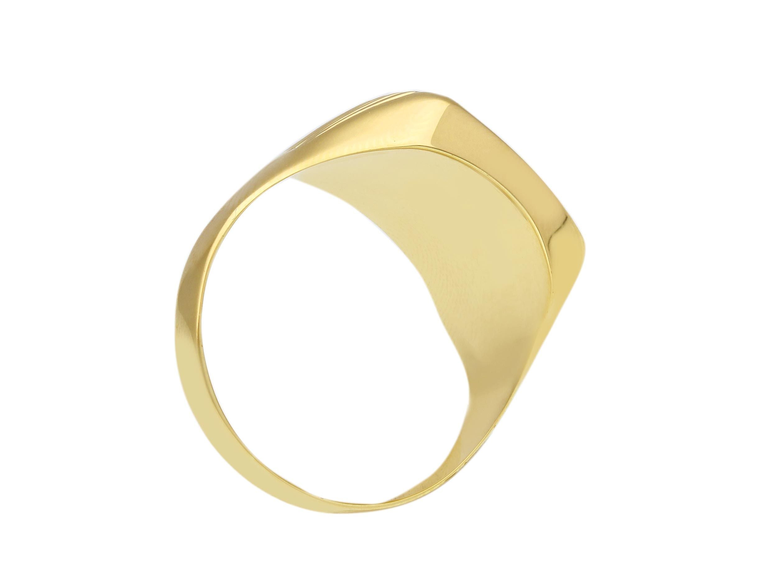 Herrenring in Gelbgold - 18 Karat Gold – 750 Goldring für Männer - 267772