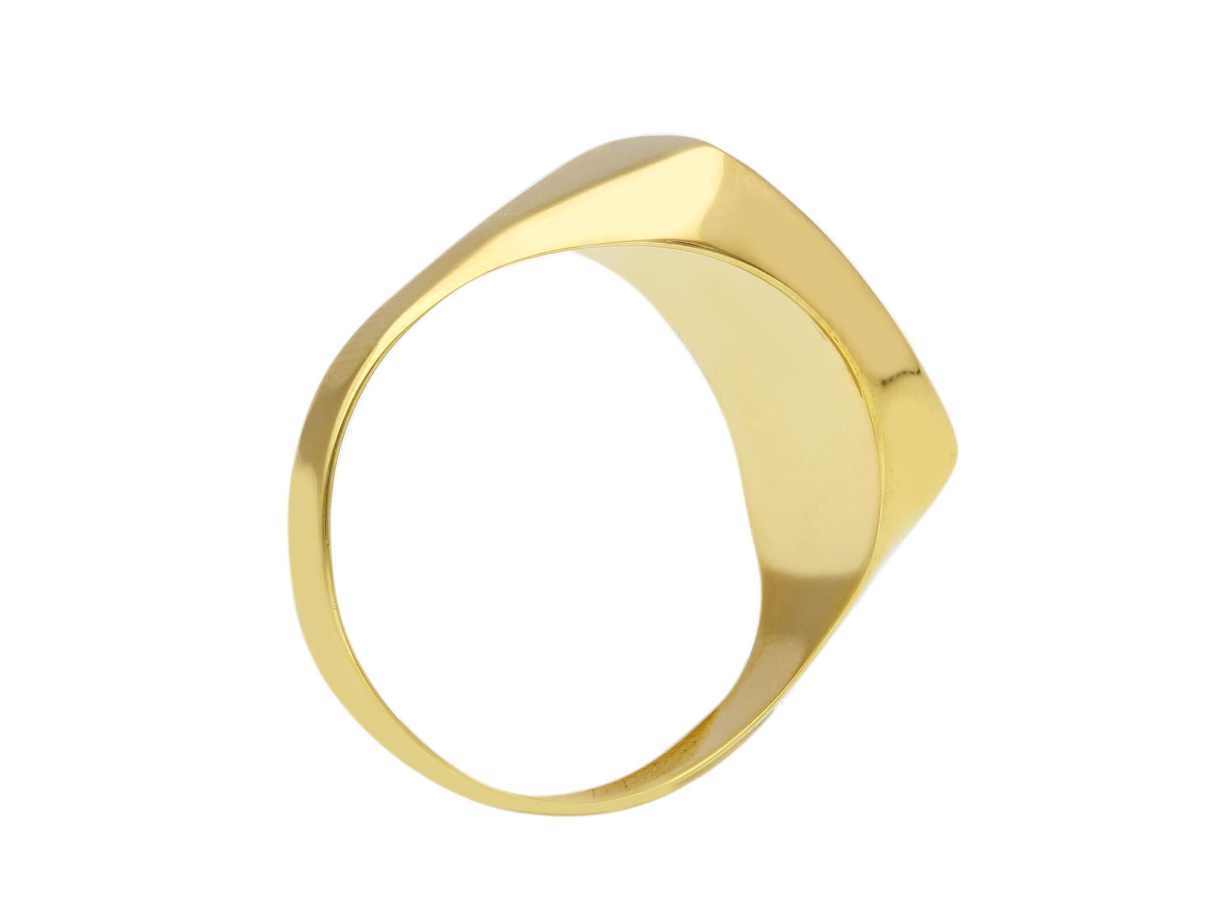 Herrenring in Gelbgold - 18 Karat Gold – 750 Goldring für Männer - 267773