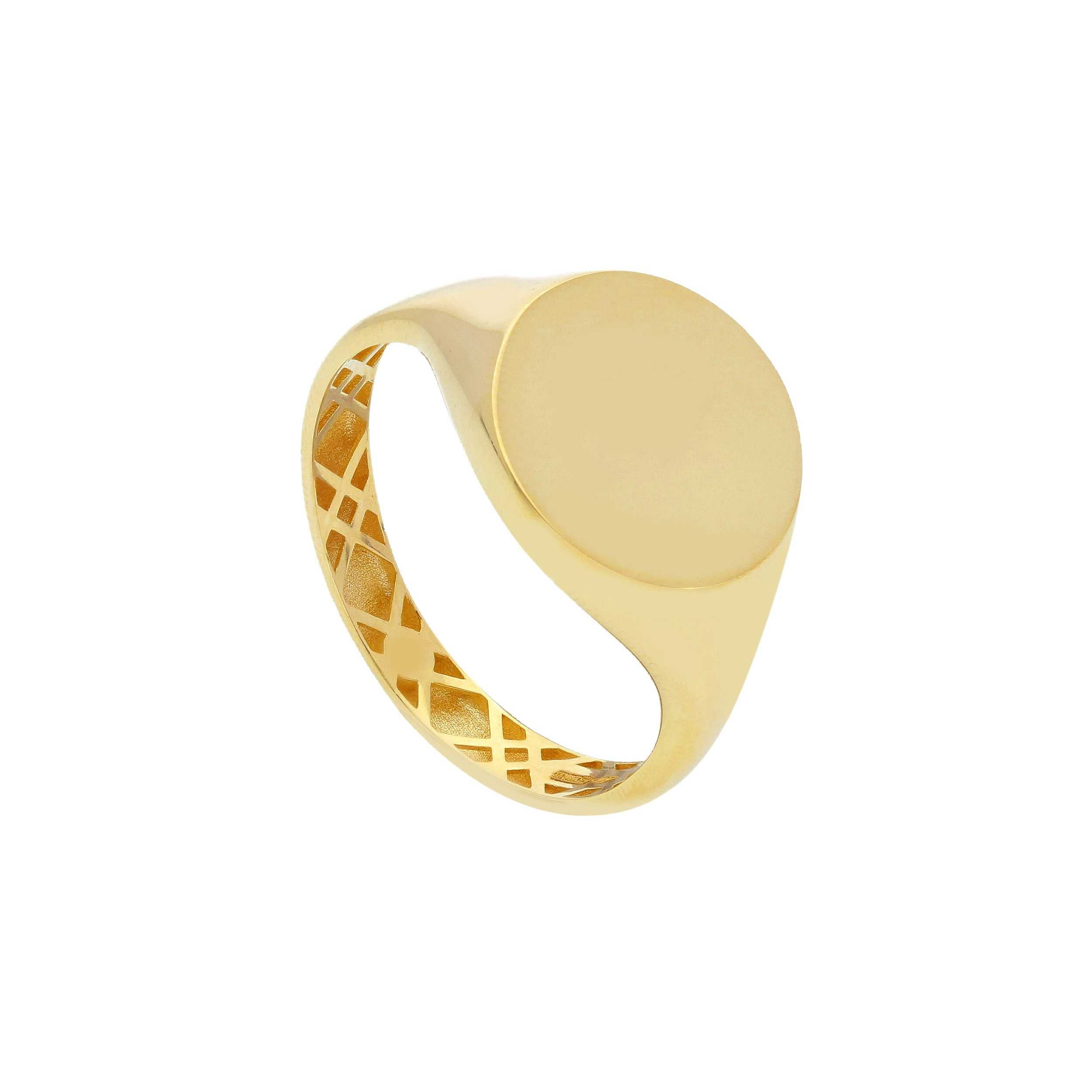 Herrenring in 750/18 Karat Gold in Gelbgold für Männer - 270336