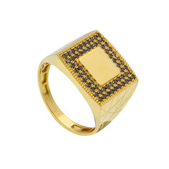Bague homme en or 18 carats – Bague en or 750 pour homme - 271937