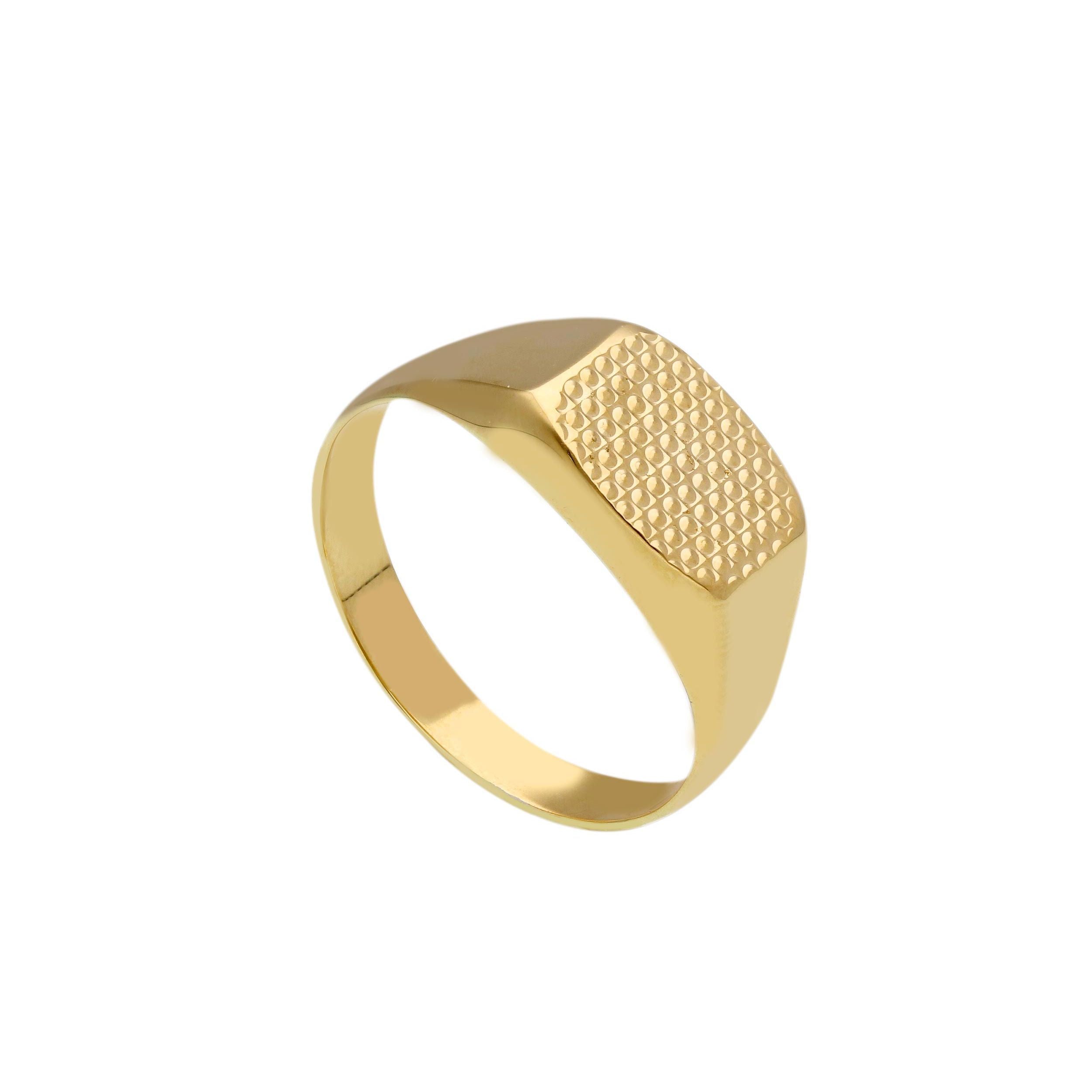 Herrenring in 750/18 Karat Gelbgold für Männer - 273507