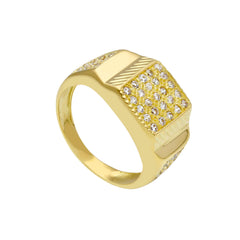 Bague homme en or 18 carats – Bague en or 750 pour homme - 281704