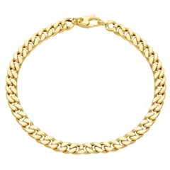 Bracelet gourmette creuse en or 18 carats - VGT518GG