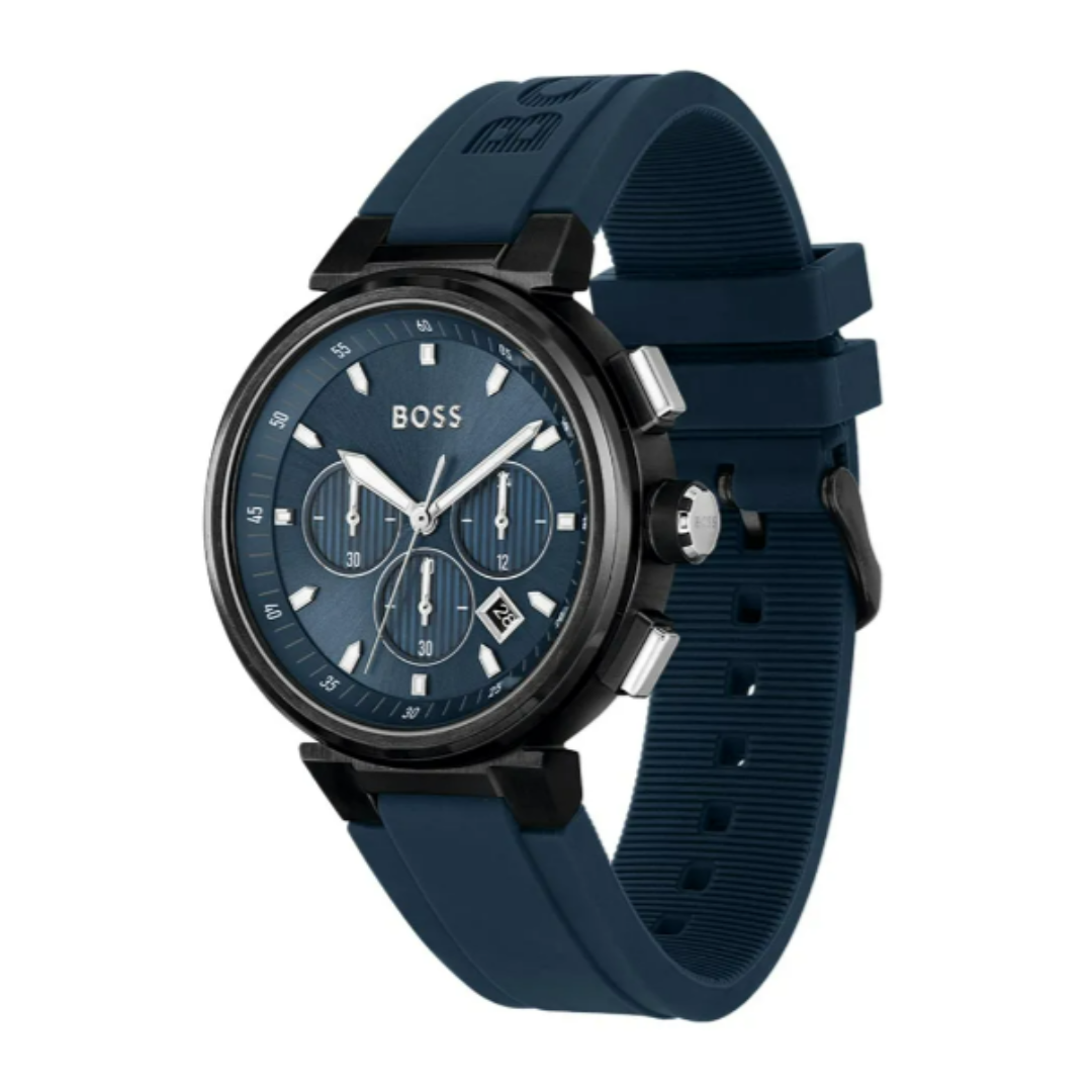 Hugo Boss Herrenuhr Chronograph Blau - HB1513998 2