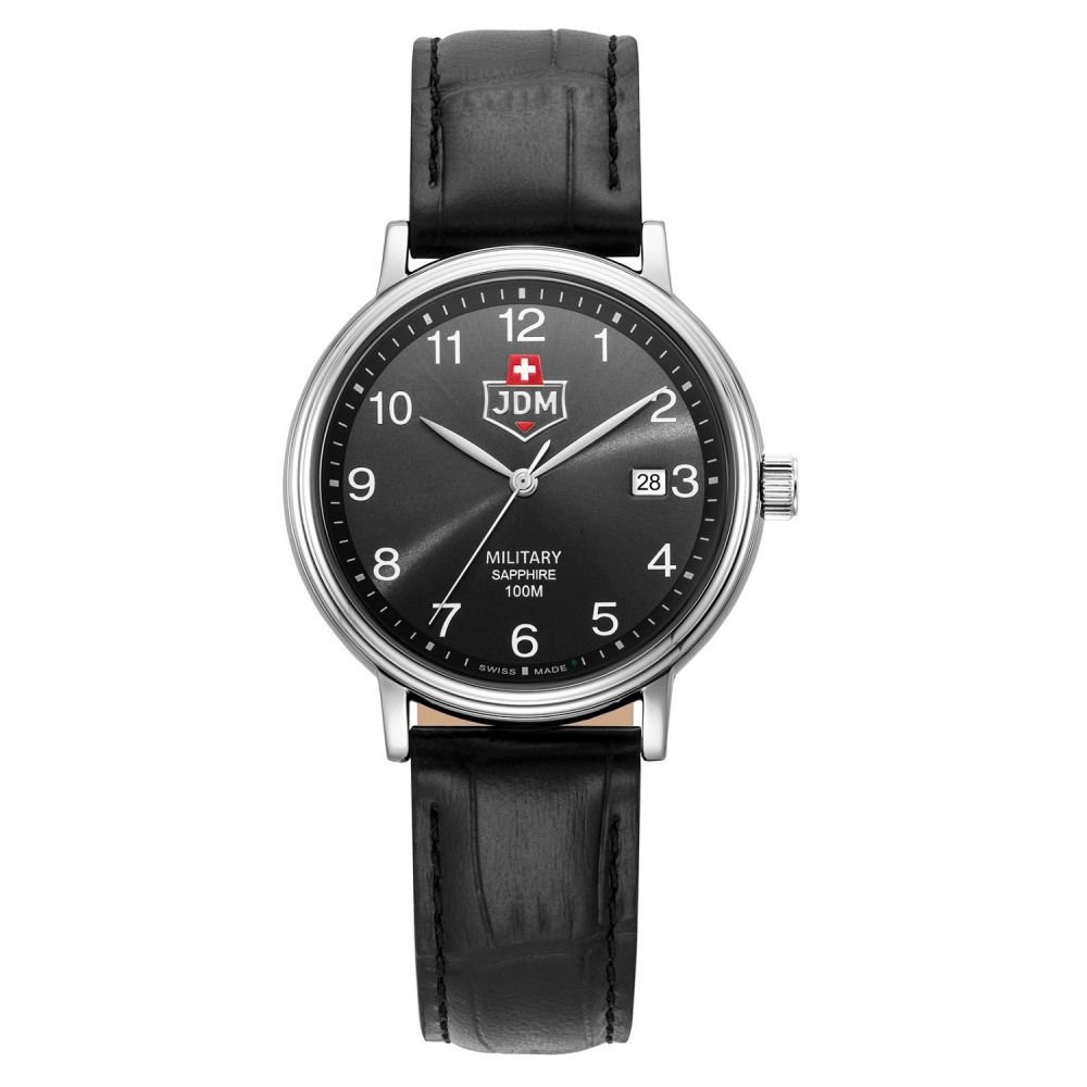 JDM Militär Kilo II Schwarze Herrenuhr -  JDM-WG026-01