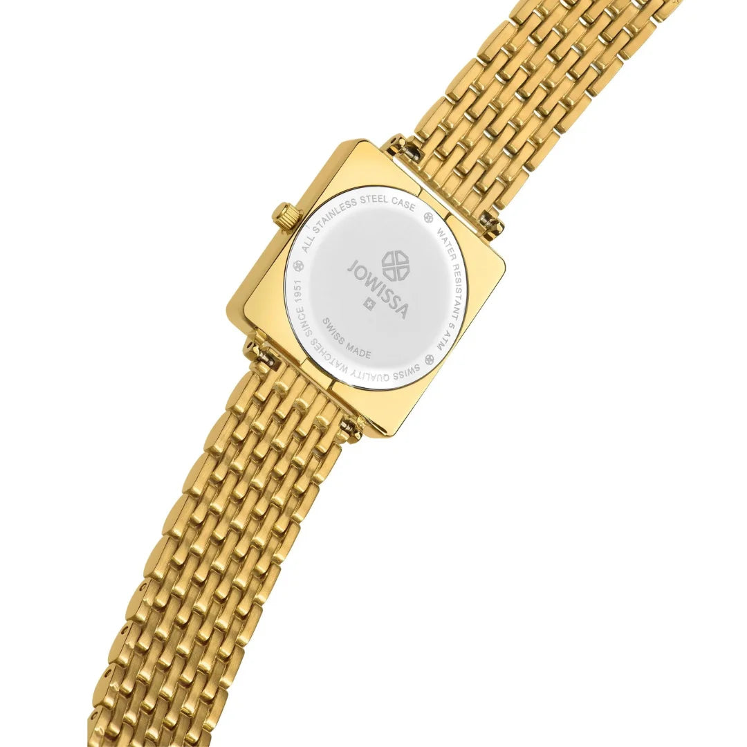 Jowissa Facet Princess Schweizer Damenuhr in Gold, Grün - J8.067.M