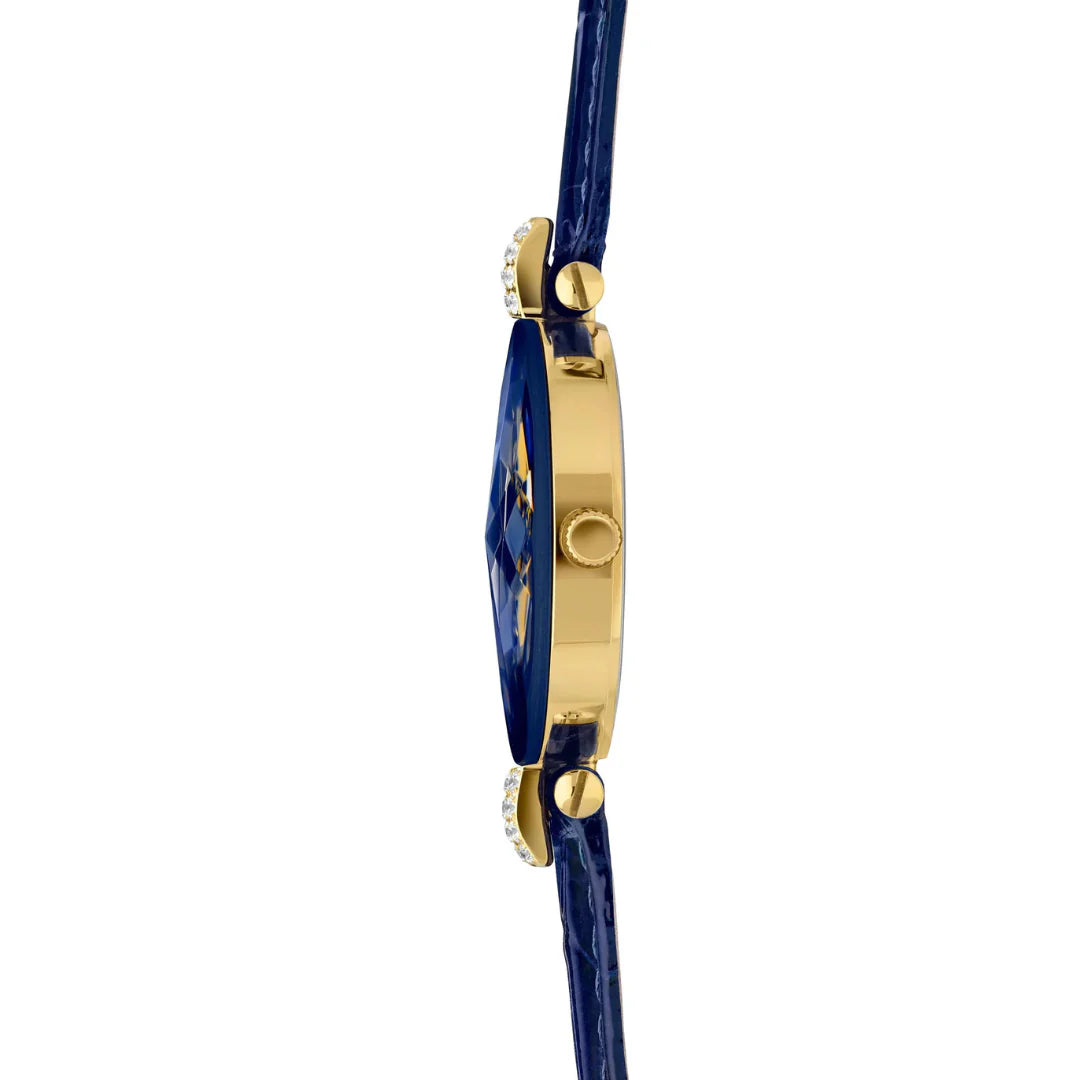 Jowissa Facet Strass Schweizer Damenuhr in Blau - J5.617.M