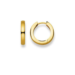 Boucles d'oreilles créoles en or jaune 18 carats 750 - 16mm