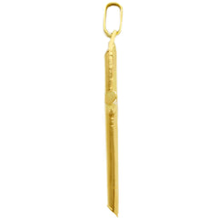 Pendentif croix en or jaune 18 carats – élégant et intemporel - 112796