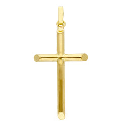 Pendentif croix en or jaune 18 carats – élégant et intemporel - 112796