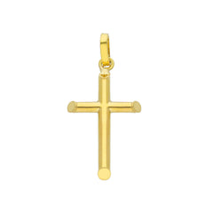 Pendentif croix en or jaune 18 carats – élégant et intemporel - 112802