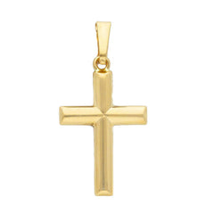 Pendentif croix en or jaune 18 carats – élégant et intemporel - 166086