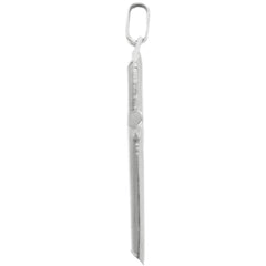 Pendentif croix en or blanc 18 carats – Élégant et intemporel - 270401