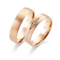 Linden Trauringe / Eheringe Adligenswil mit Diamanten - 1272/1273