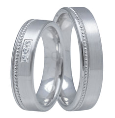 Linden Trauringe / Eheringe Berikon mit Diamanten - 1605/1606
