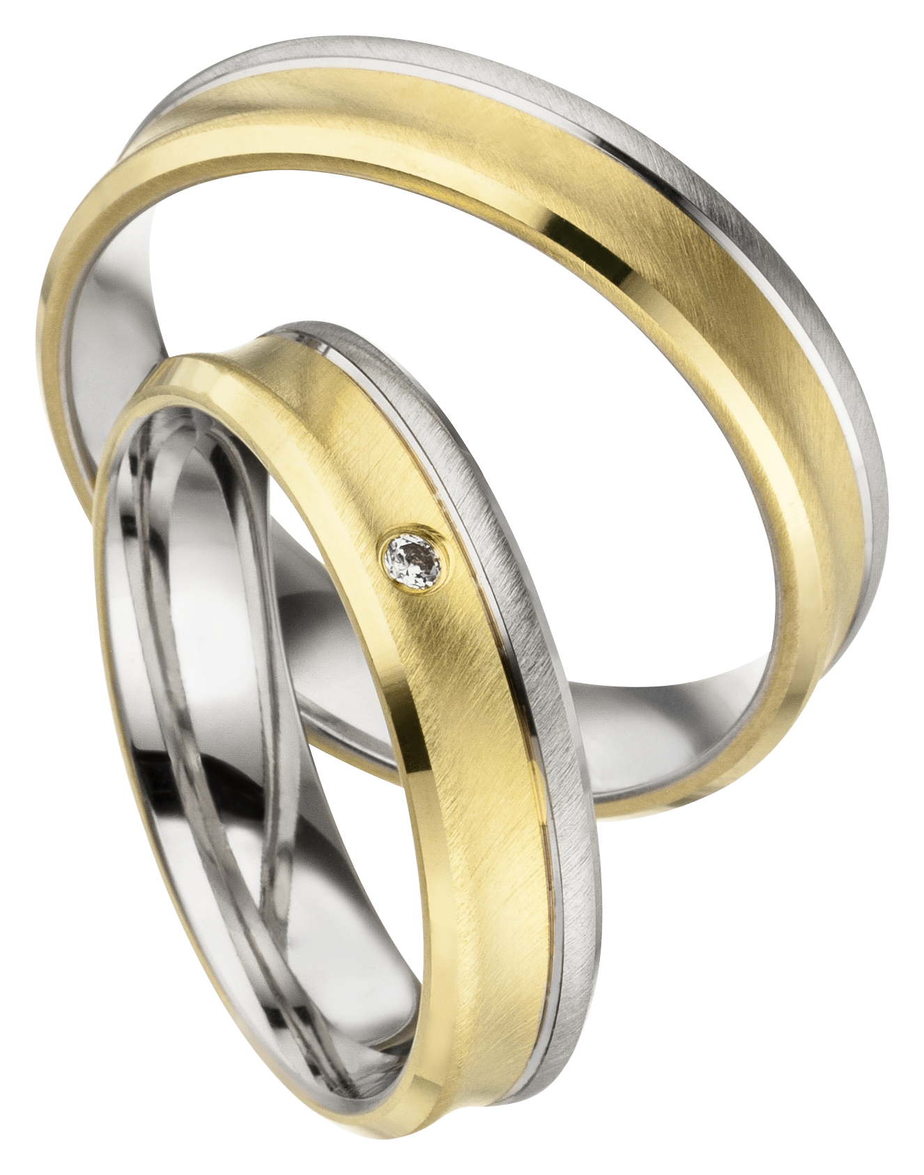 Linden Trauringe / Eheringe Muri mit Diamant 0.0200 ct. - 346/347