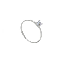 Linden Verlobungsring aus 18 Karat Gold – Solitärring mit Zirkonia in edlem Design - 076746