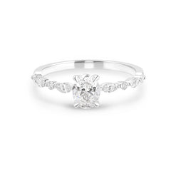 Linden Verlobungsring aus 18 Karat Weissgold (750) mit Brillanten | YZ00500