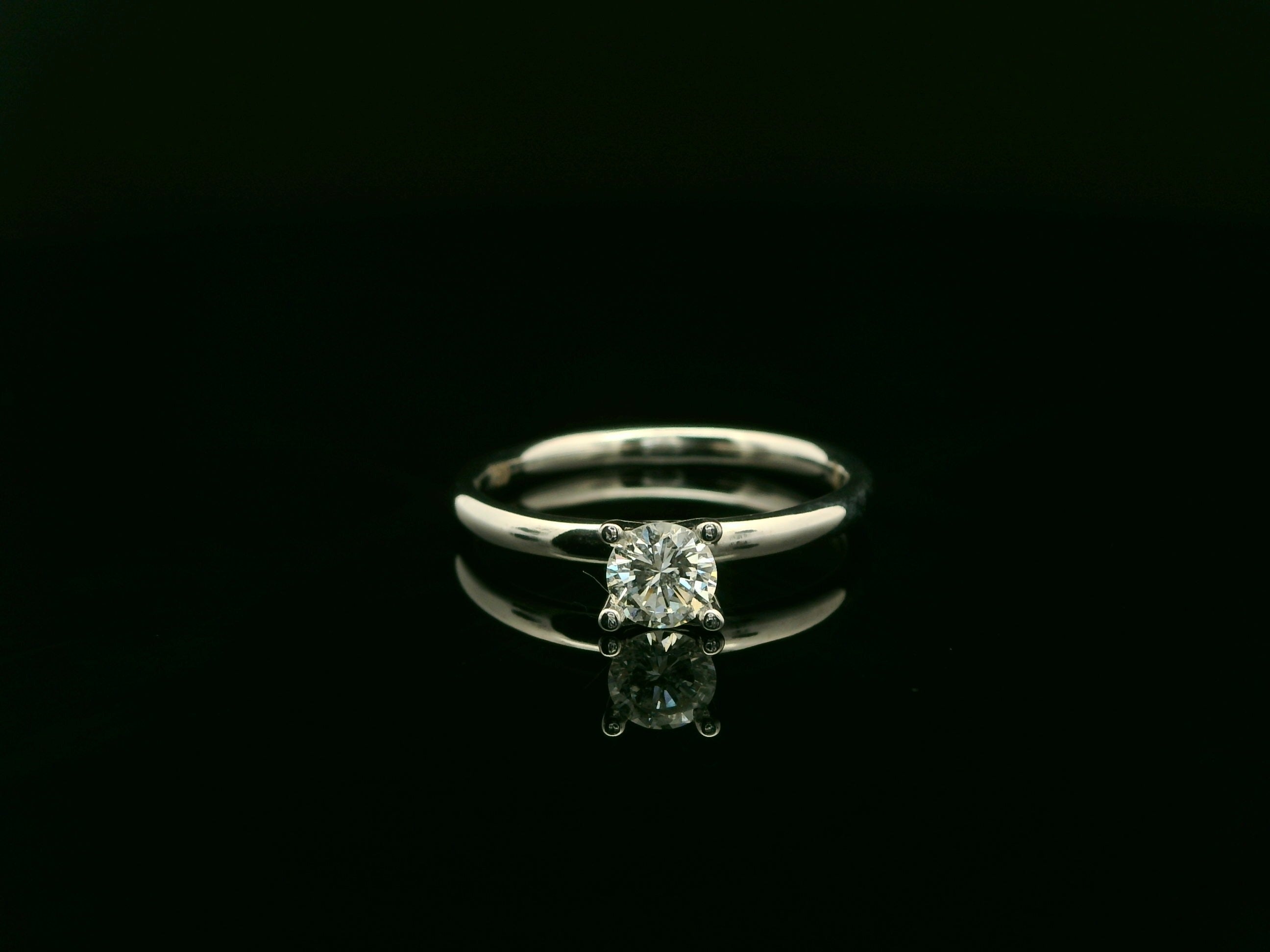 Linden Verlobungsring in 18 Karat - 750 Weissgold mit Diamanten - BYZ0004332
