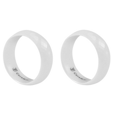 Keramik Partnerring CE-187/8 – Elegantes Ringpaar mit kostenloser Gravur