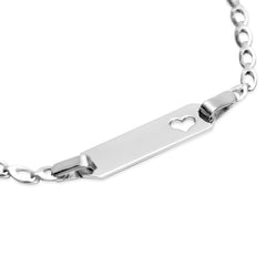 Kinderarmband Silber 925 rhodiniert mit Gravur