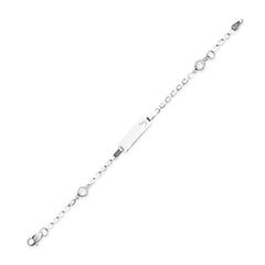 Kinderarmband Silber 925 rhodiniert mit Gravur